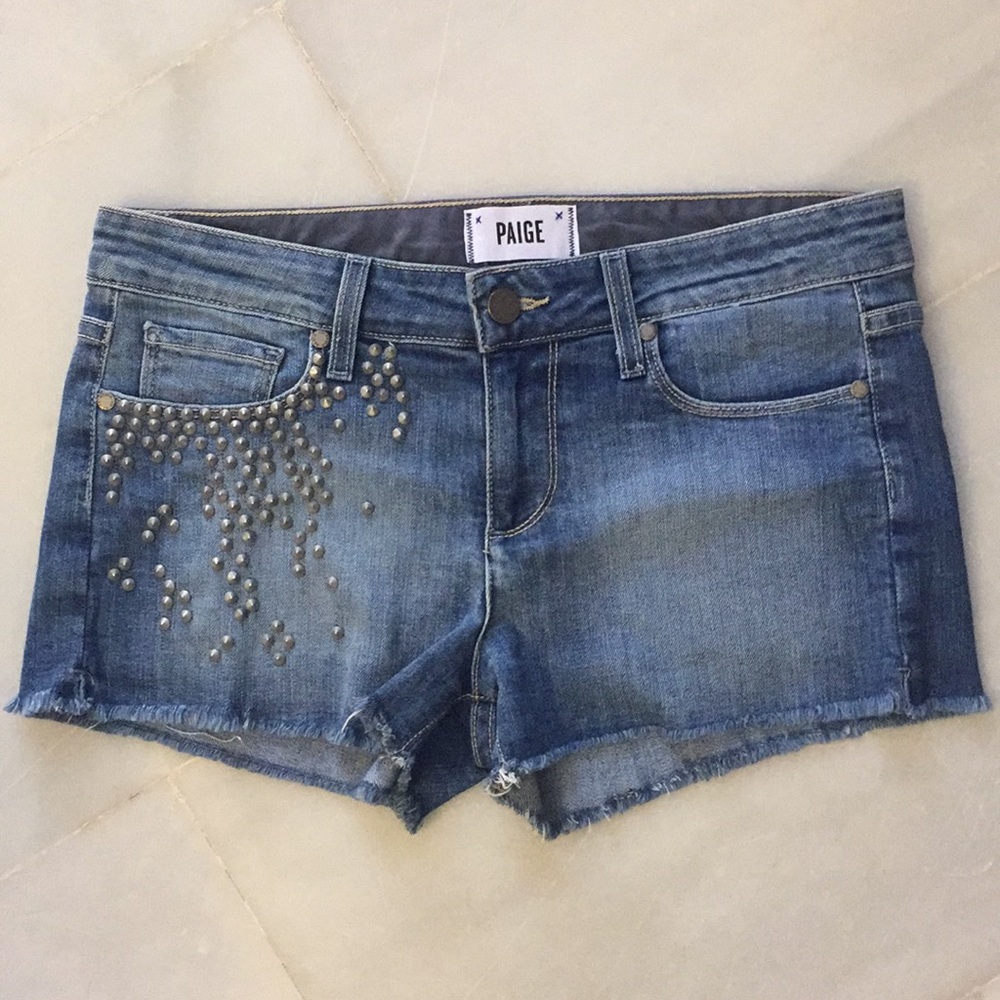 COPY - Paige Paxton Studded Denim Shorts
